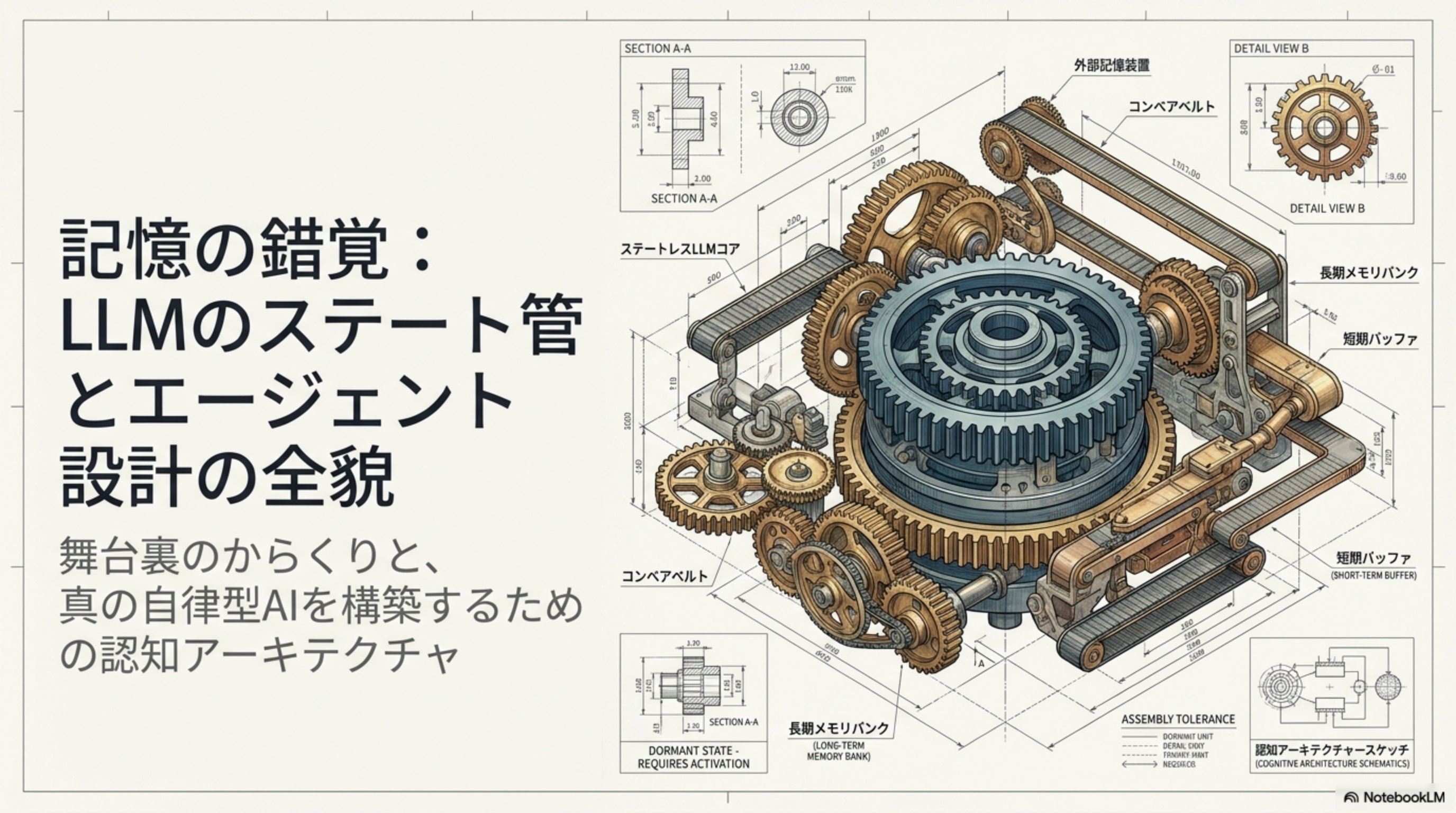 記憶の錯覚：LLMのステート管理とエージェント設計の全貌 - 表紙