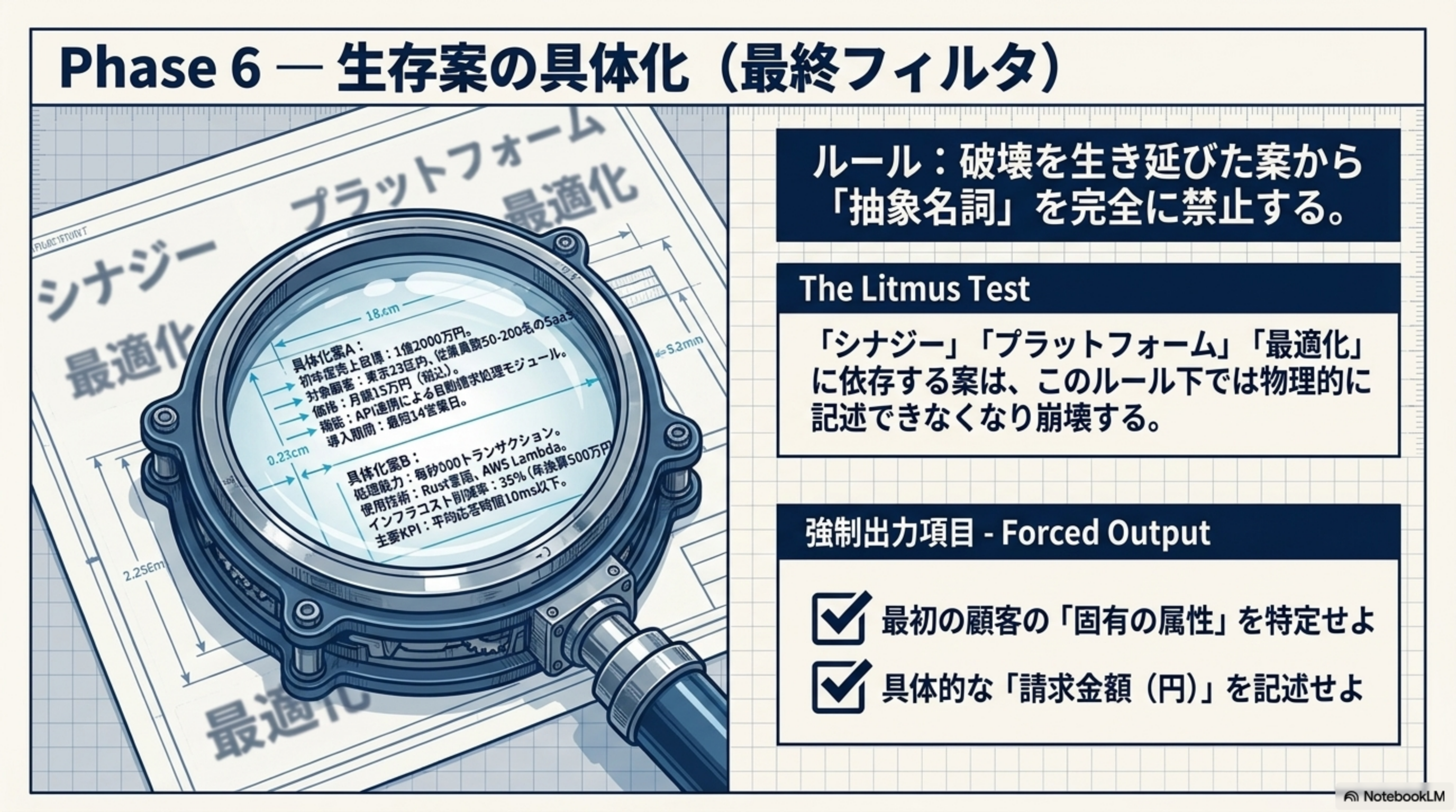 Phase 6 - 生存案の具体化（最終フィルタ）