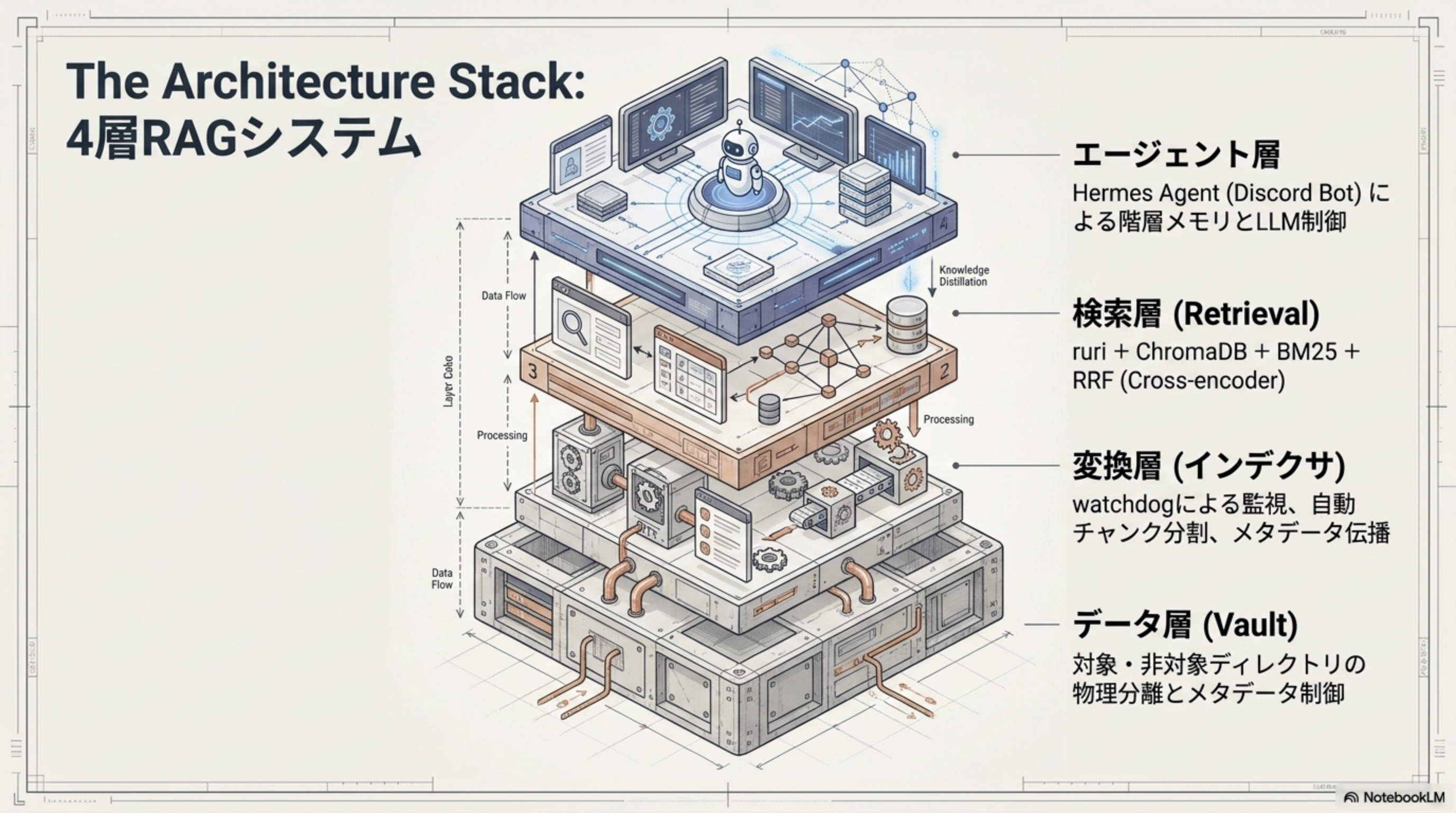4層 RAG システムの積層図